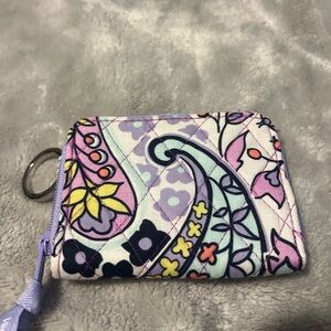 Quilted Paisley Zip Card Case - Lavender, Mint, Yellow
